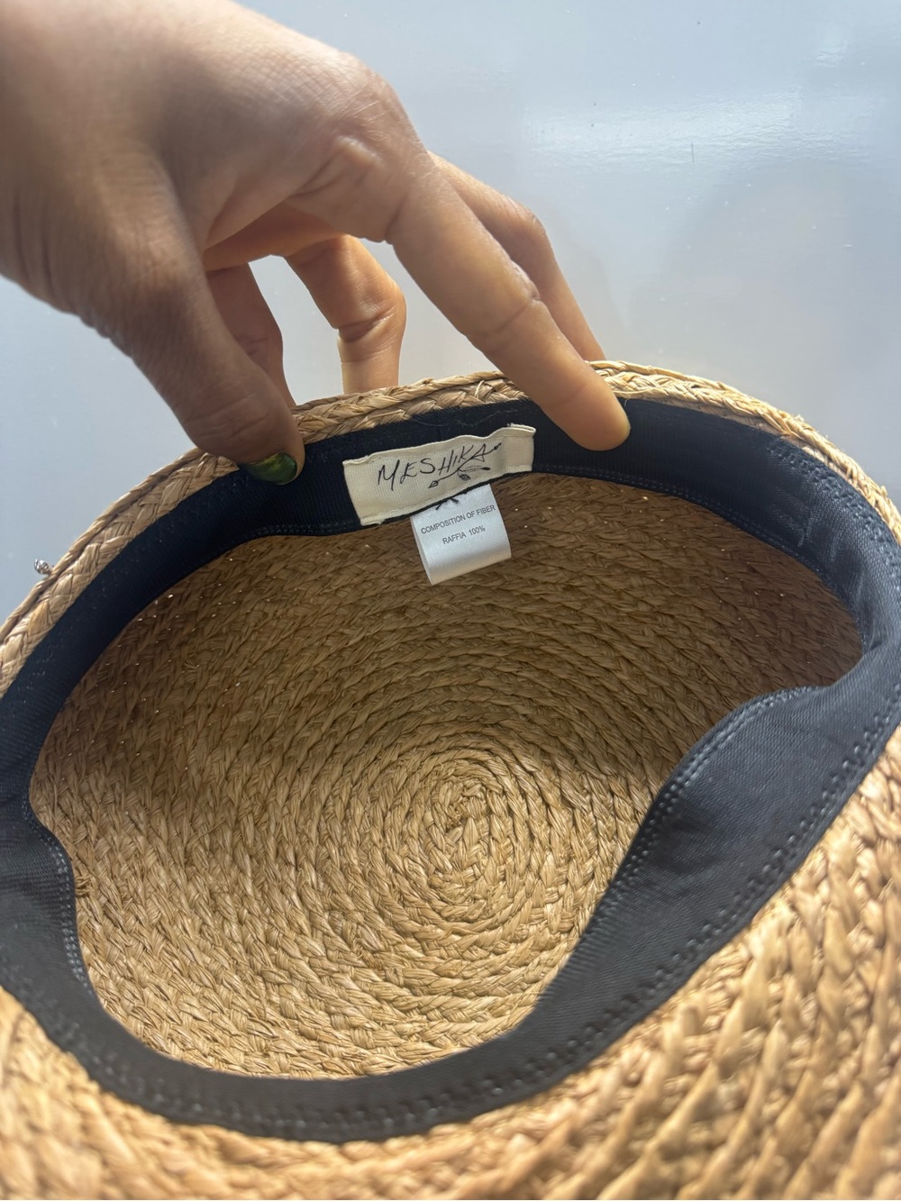 Meshika Raffia Hat size Small - Picture 5 of 5